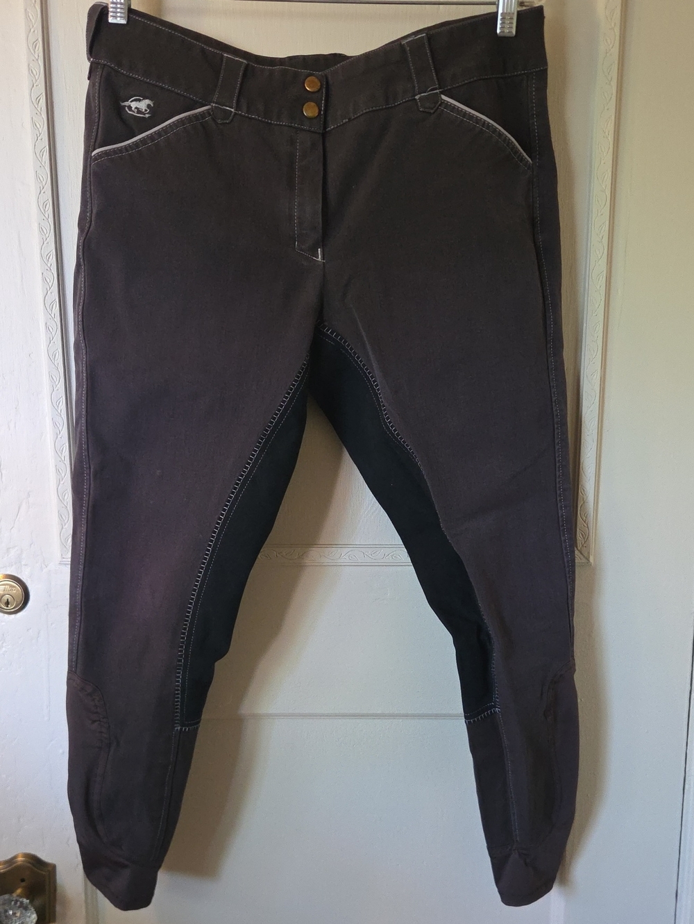 Smartpak Piper Women's Fullseat Riding Breeches - Chocolate/Cream - 34 Regular